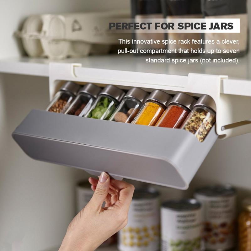 Wall-Mounted Spice OrganizerWall-Mounted Spice Organizer