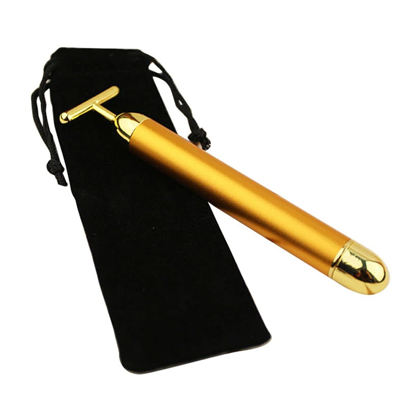 Energy 24K Gold T Beauty Bar Facial Roller MassagerBeauty Bar Facial Roller Massager