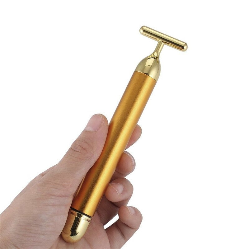 Energy 24K Gold T Beauty Bar Facial Roller MassagerBeauty Bar Facial Roller Massager